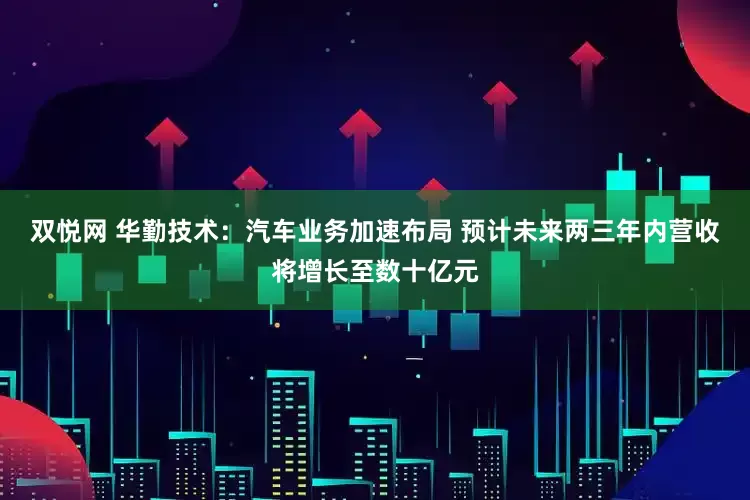 双悦网 华勤技术：汽车业务加速布局 预计未来两三年内营收将增长至数十亿元